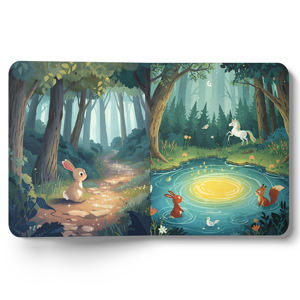 Livre pour enfants éducatif écologique imprimé en couleur personnalisé aventure forestière Story Board pour enfants - Product Image 5