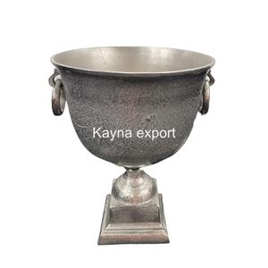 Artesano indio hecho a mano estilo ciervo aluminio champán cubo níquel chapado elegante diseño lluvia ciervo encimera Bar conjuntos - Product Image 6