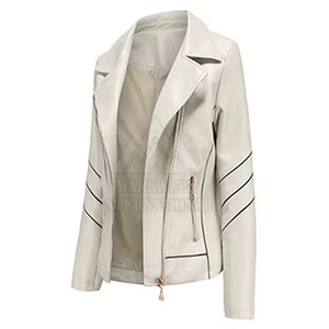 100% chaquetas de cuero originales para mujer, chaquetas de moda ajustadas con logotipo personalizado, chaqueta de cuero a la moda para mujer - Product Image 2