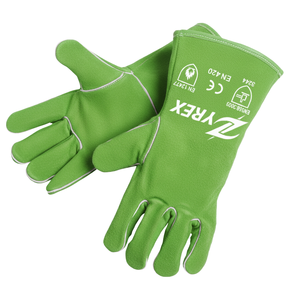 Guantes de Soldadura de Cuero Vacuno con Puño Largo, Palma Reforzada, Resistentes al Calor, Guantes de Trabajo de Protección Industrial - Product Image 6