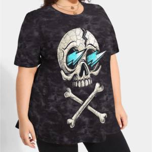 T-shirt décontracté épais et surdimensionné pour femmes avec logo personnalisé Tops d'été respirants pour filles - Product Image 5