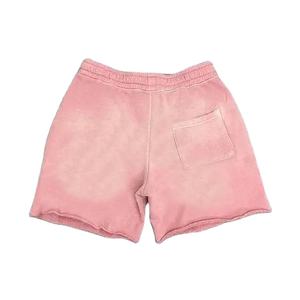 Shorts déchirés vintage personnalisés effet délavé pour hommes et femmes, décontractés, 100 % coton molletonné, taille élastique avec cordon de serrage 2026 - Product Image 4