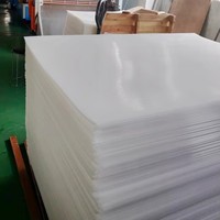 Feuille de glissement réutilisable double face en plastique HDPE blanc pour la manutention de chariots élévateurs push-pull, la logistique d'entrepôt sans palettes et l'exportation