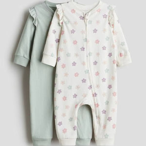 Wholesale Newborn Cotton <b>Baby</b> Romper Short Sleeve <b>Jumpsuit</b> Snap Button Closure Customizable Designs Logo Unisex Available BD - Product Image 1
