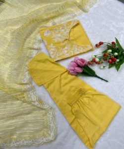 African Clothing Long Off White Fork Style Black 2 Piece 3 Piece Dupatta Clothing Modest Sari <b>Dress</b> - Product Image 3