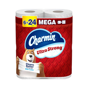 For Ultra Strong Eco-Friendly Antibacterial Washable Disposable Soft <b>Toilet</b> Paper 6 Mega <b>Rolls</b> (<b>24</b> Regular <b>Rolls</b>) - Product Image 1