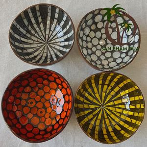 Cuencos de coco lacados de VIETNAM, productos nuevos, cuenco de cáscara de coco lacado, logotipo personalizado/diseño - Product Image 4