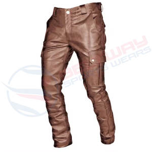 กางเกงหนังของผู้ชายเสื้อกันลมสไตล์สปอร์ตกันลม2024กระเป๋าระบายอากาศผ้าแคนวาส - Product Image 1