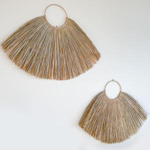 Décoration murale en herbe de mer écologique, centre de table en raphia naturel, art en herbe de mer, décoration murale pour la maison - Product Image 1