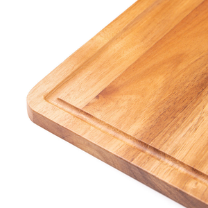 Tabla de Cortar de Madera de Acacia Rectangular de Alta Calidad con Ranura para Jugos - Product Image 6