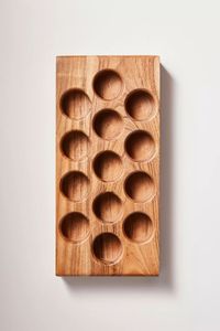 Elegant Wooden <b>Egg</b> Rack With Polished Texture And Ergonomic Shape Designed For Functional Display And Home <b>Decor</b> - Product Image 5