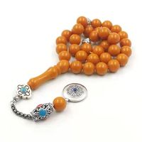 MINDFULNESS Turquoise Chapelet Conçu Tasbih Accessoires De Prière En Gros Tasbih avec Des Formes De Perles De Résine Naturelle Perles De Prière