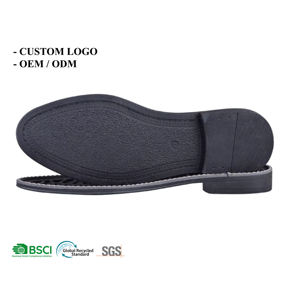 Suelas de PVC Soldadas para Zapatos de Hombre, Suelas de Cuero Negras con Tacón, Suelas Económicas para Zapatos de Vestir - Product Image 1
