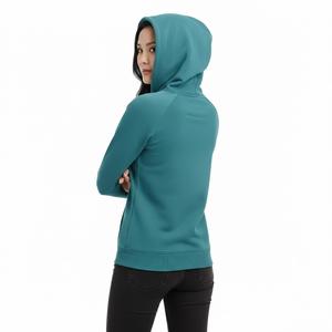Sudadera con Capucha Gris Claro para Imprimir, Sudadera de Forro Polar de Primera Calidad, Sudadera Urbana para Mujer, Sudadera de Algodón de Alta Densidad - Product Image 2