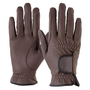 % Gants d'équitation d'hiver imprimés sur mesure de haute qualité respirant en cuir doigt complet nouveauté - Product Image 1