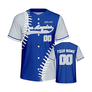 Camiseta de Béisbol con Nombre Personalizado, Sublimada OEM, Compra de Camisetas de Béisbol Baratas Sublimadas en Poliéster, Camiseta de Béisbol Personalizada en Blanco - Product Image 5