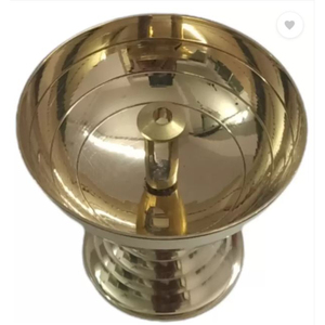 Diseño moderno aceite Ghee Diya Diwali Kube Navratri Diya para el hogar y el templo mesa de latón decorativa Diya para regalo de Diwali - Product Image 3