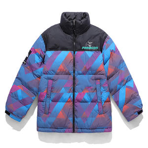 Chaqueta de plumón Plegable ligera Abrigo hinchado transpirable Chaqueta acolchada azul masculina de alta calidad resistente al agua - Product Image 2