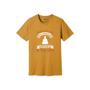 Camiseta informal de algodón 100% con impresión de temas de Buda en 3D, 12 opciones de color, 160-180, colocación de diseño personalizable GSM pesado - Product Image 3