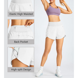 Nouveau pantalon de plage de yoga de couleur unie de grande taille pour femmes Shorts de plage vierges personnalisés pour femmes - Product Image 4