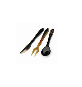 Cuillère en corne naturelle faite à la main Inde |   Couverts réutilisables écologiques |   Ustensile de cuisine durable |   Marco Enterprises | - Product Image 6