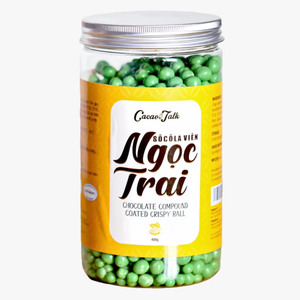 Bolas crujientes recubiertas de Chocolate con sabor a té verde HALAL de cacao al por mayor de panadería buen precio OEM/ODM alimentos dulces aperitivos/dulces - Product Image 1