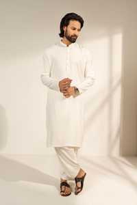Shalwar Kameez pakistanais de haute qualité pour hommes, dernier design, vêtements islamiques musulmans, respirant, lavable, haut long avec poches latérales, taille plus - Product Image 4