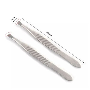 Herramienta profesional duradera para cortar y recortar cejas de acero inoxidable, pinzas para cejas para entrenamiento de maquillaje permanente - Product Image 3