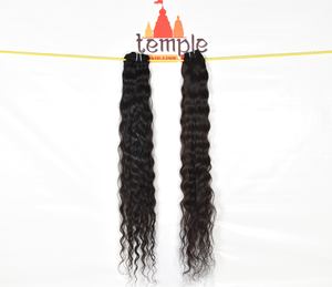 En gros 100% Vierge Bundle Raw Vietnamien Couleur Naturelle Femmes Noires Pas Cher machine double trame vague profonde Extensions de Cheveux Humains - Product Image 3