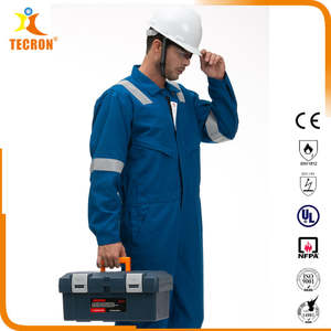 Combinaison en coton imperméable ignifuge OEM FR Vêtements de sécurité haute visibilité Vêtements de travail - Product Image 5