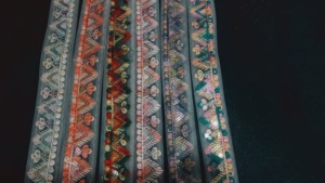 Tela de encaje bordado ecológica personalizada de alta calidad, venta al por mayor, adornos de encaje Floral para prendas, vestidos de novia, cortinas, artesanías - Product Image 3