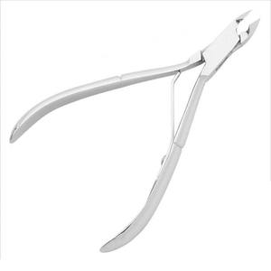 Pince à cuticules en acier inoxydable satiné Usine Offre Spéciale pince à cuticules en argent Outils de pédicure en acier inoxydable - Product Image 5