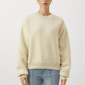 Pull-over personnalisé de haute qualité 100% coton Impression de logo personnalisé Sweatshirts à capuche brodés pour femmes - Product Image 1