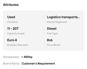 Best!! <b>Second</b> <b>Hand</b> 6x4 Diesel Tractor Truck Prime Mover Heavy Duty Head For Commercial Logistics Haulage and Freight Shipping - Product Image 5