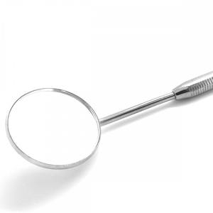 Espejo de examen Dental Octágono de acero inoxidable con mango Premium 5 accesorio de silla de diagnóstico - Product Image 2