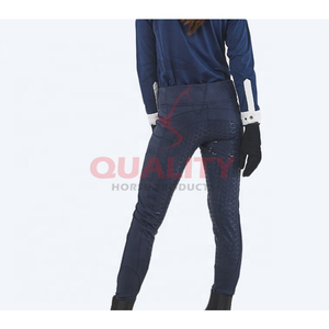 Collants équestres confortables en tissu doux au toucher sécurisés à taille haute pour femmes, idéaux pour l'équitation et les activités de plein air - Product Image 5