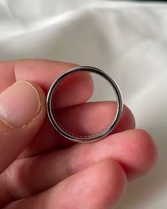 Bague de mariage en argent sterling 925 pour homme avec diamant CVD Channel Timeless Elegance Embrace Iced Out Band Ring for Parties - Product Image 2