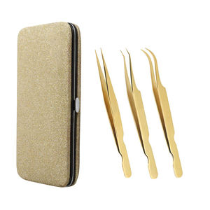 Juego de Pinzas para Pestañas Profesionales de Acero Inoxidable, Diseño Nuevo, Venta al por Mayor, Personalizadas - Product Image 6