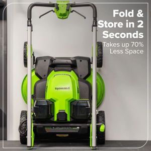 La meilleure offre : tondeuse à gazon autotractée Greenworks 60V 25 pouces avec (2) batteries 4,0 Ah et chargeur rapide - Product Image 3