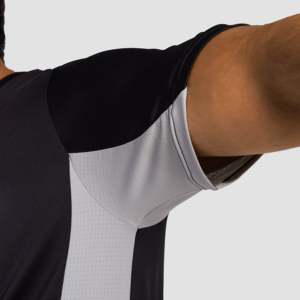 Camiseta Deportiva Ligera Ace 100% Poliéster en Negro-Gris, Diseño de Punto Sólido con Serigrafía para Entrenamiento - Product Image 6