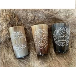 Verre à boire créatif de haute qualité Verre à bière Tumbler Cup Viking Verre à corne à boire de bonne qualité Fabriqué en Inde - Product Image 2