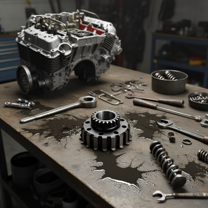 Piñón Z22 de Dientes Rectos para Transmisiones de Motocicleta con 8-12 Resortes - Product Image 3