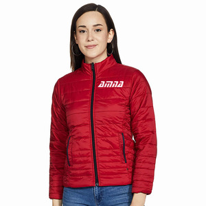 แจ็คเก็ตพัฟเฟอร์,สีแดง Colo พลัสขนาดแจ็คเก็ตเสื้อกันลมพร้อมขนาดที่กำหนดเอง - Product Image 1
