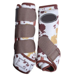 Botas de cepillado de lana para entrenamiento Jumping Horse Wraps Equitación ecuestre Equine Veterinary Equipment - Product Image 3