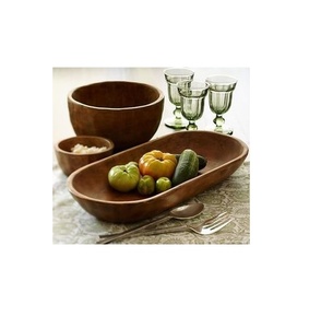 Oval Large Metal Wooden Polished <b>High</b> Quality Dinner <b>Table</b> Fruit Bowl Top Selling <b>Kitchen</b> Wrae Bowl - Product Image 1