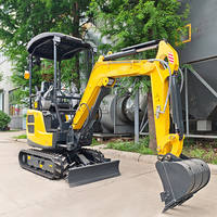 Mini-excavatrice chinoise de 2 tonnes avec moteur Yanmar Kubota Euro 5 EPA, livraison gratuite
