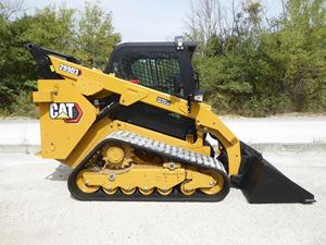 Chargeuse compacte sur chenilles Caterpillar Cat 289D3, moteur diesel, jaune, type chargeuse à direction déportée - Product Image 3