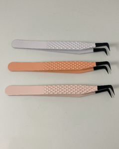 Pince à cils en acier inoxydable de qualité supérieure droite et incurvée - Product Image 6