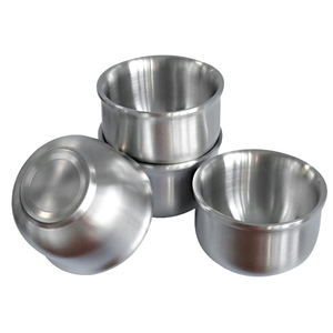 Tazones Modernos de Acero Inoxidable de Doble Pared, Pulidos, Aislantes del Calor, Ecológicos, para Servir Alimentos, Tazones Profesionales - Product Image 2