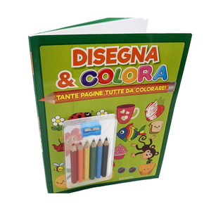 Libro de Actividades para Colorear Estilo Edicart con Juego de Lápices Jumbo, Sacapuntas, Aprendizaje Educativo y Colorido para Niños, 4 Artículos, 48 Páginas - Product Image 1
